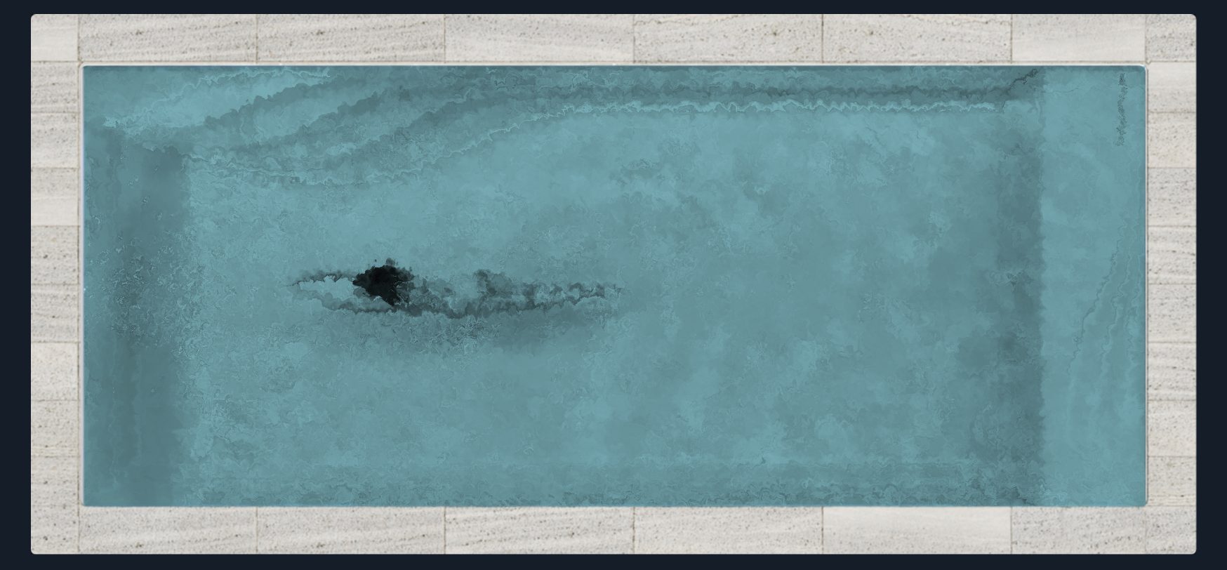 Indicatieve WaterRows watervisualisatie voor Sparkling Grey